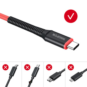 innopow USB C to C Nylon  Charging Cable 2m