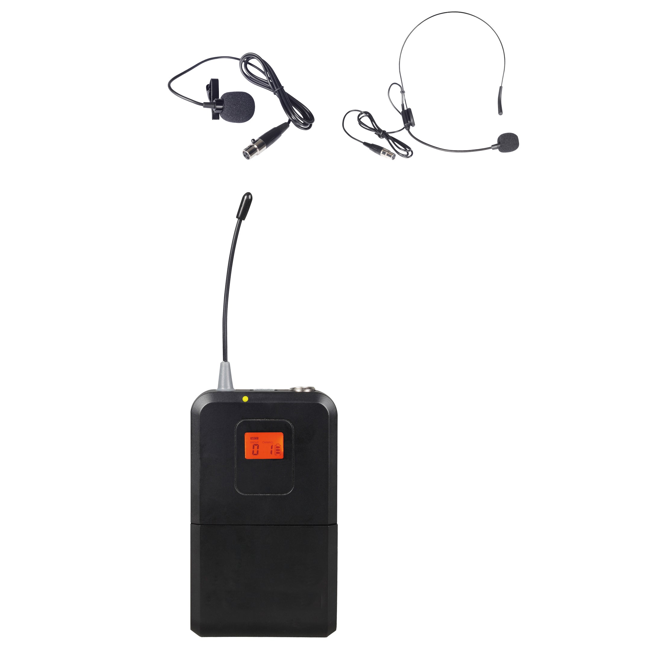 innopow BodyPack Transmitter with Lapel Headset Mic for WM333 WM333B