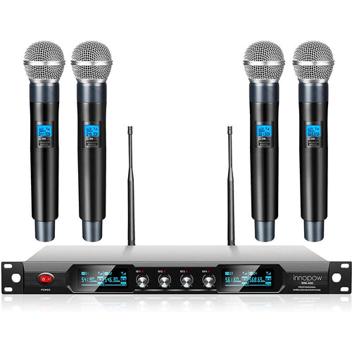 4 Channel Audio Mixer Professional Uhf Wireless Microphone - Temu